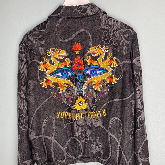 Supreme SS17 Truth Tour Jacket - Black Size M Preowned - Picture 3 of 10